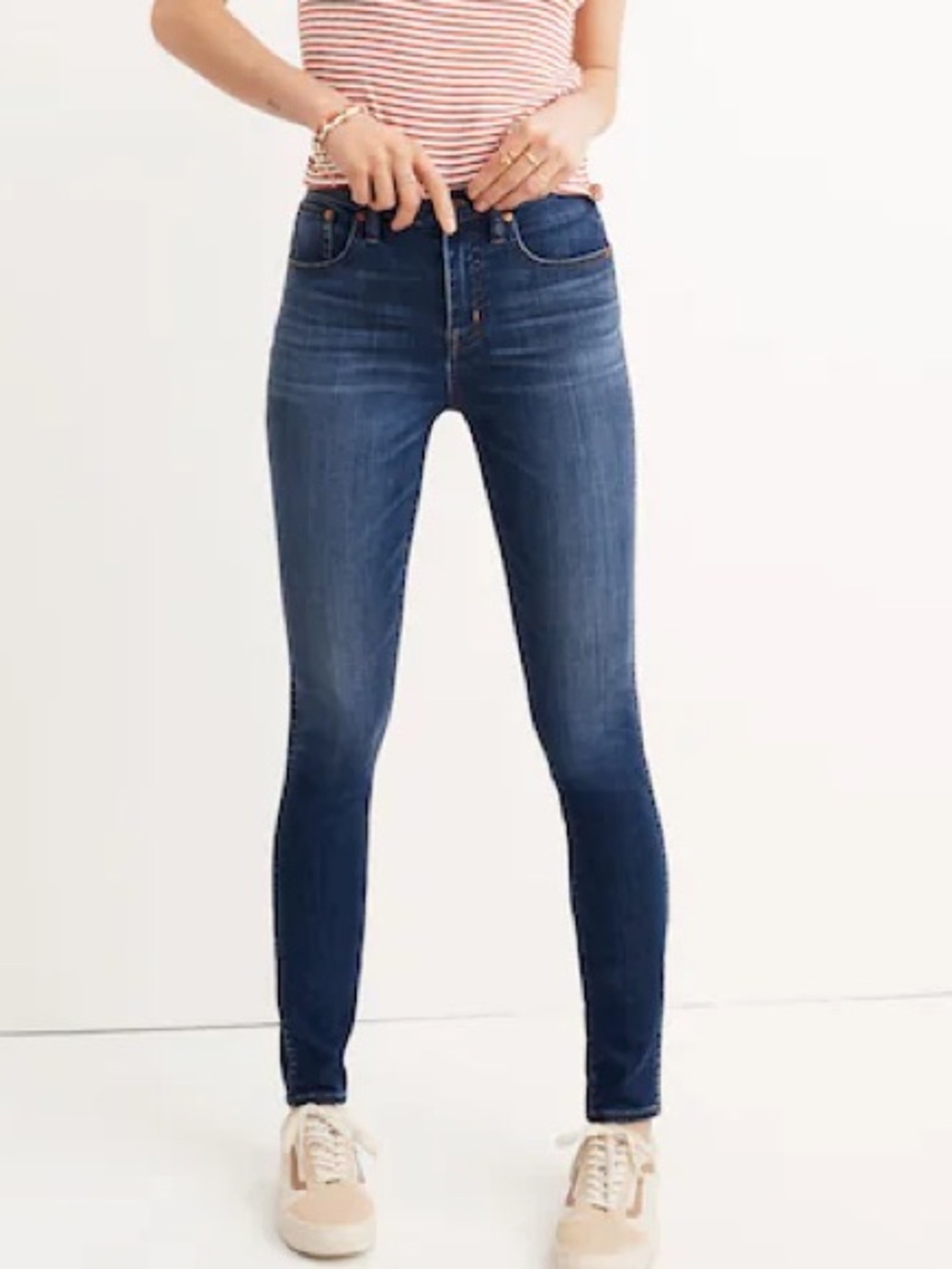Madewell Petite 10" High-Rise Skinny Jeans in Danny Wash: TENCEL™ Denim 30P